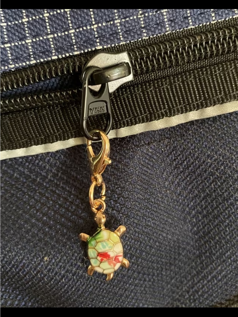 (5) RANDOM Gold Turtle Mosaic ZIPPER PULL Charms - Picture 3 of 3